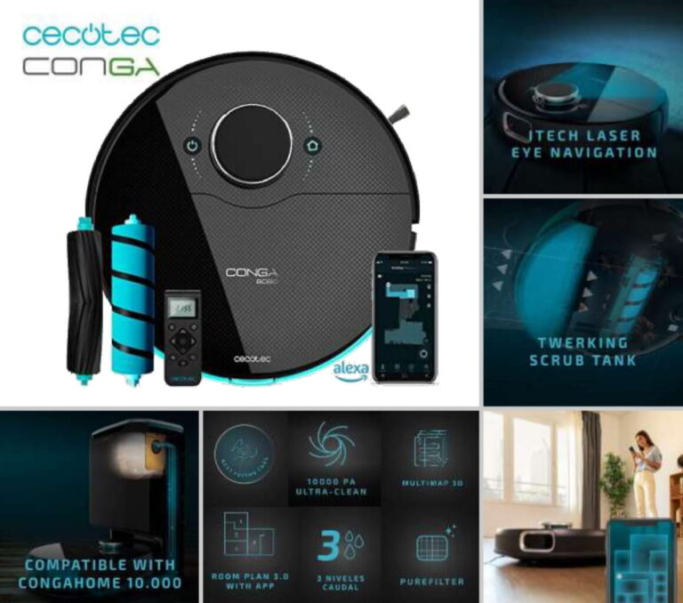 Robot Friegasuelos Cecotec Conga 8090 Ultra