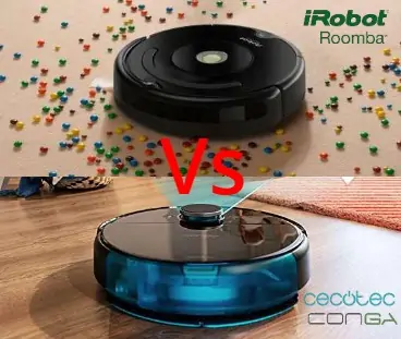 Robot Aspirador Roomba Vs Robot Aspirador Conga M